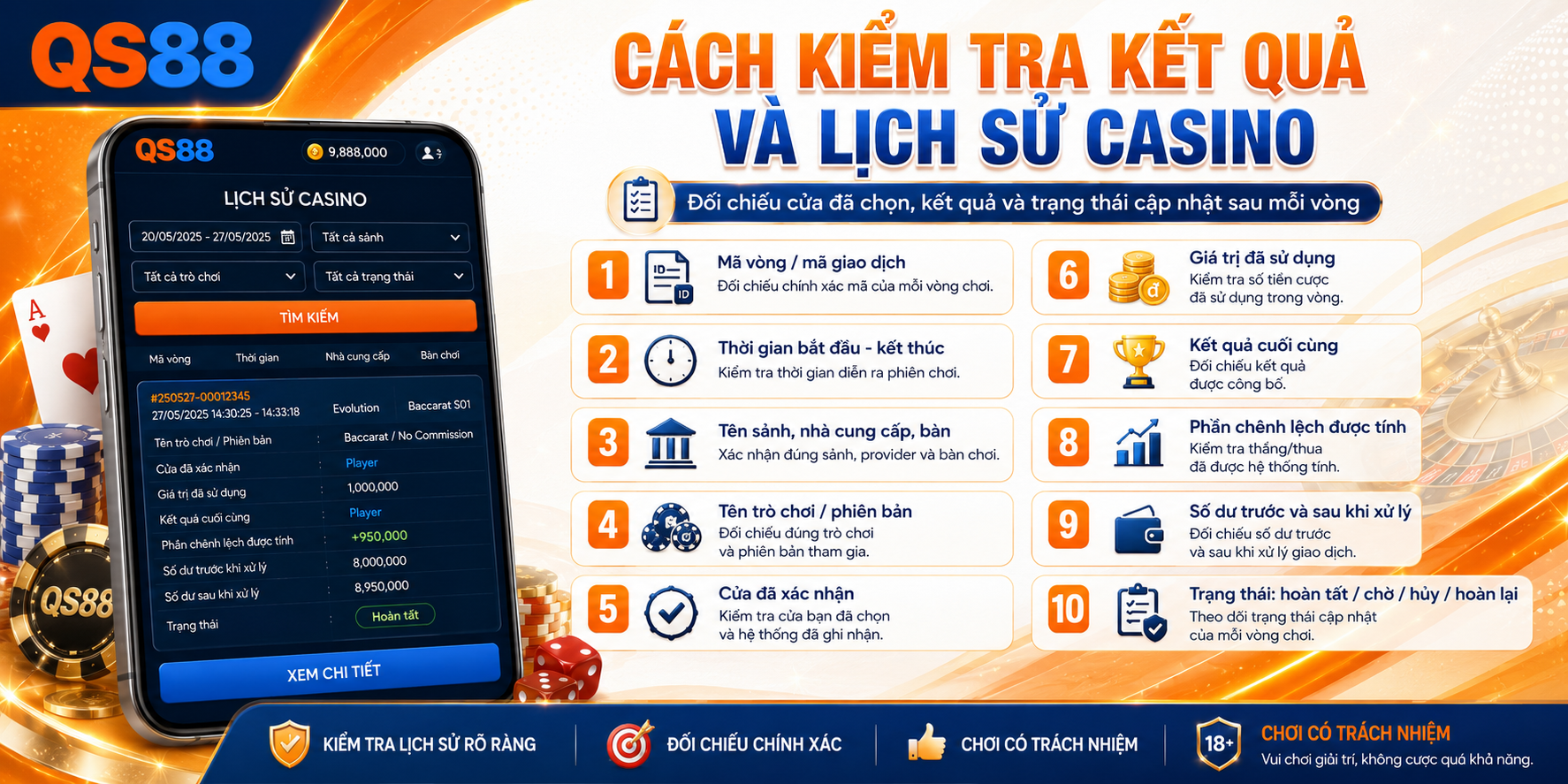 Cách kiểm tra casino và lịch sử 