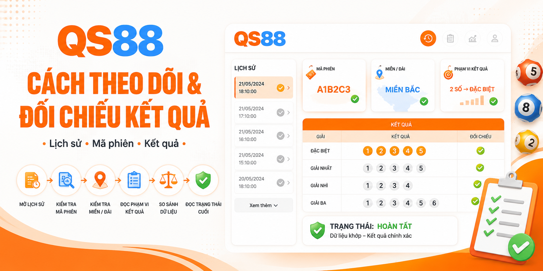 Cách theo dõi và đối chiếu kết quả đơn giản 