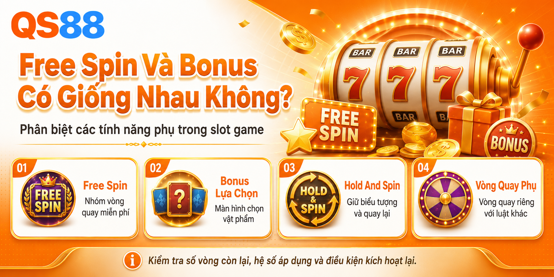 Cách hiểu freespin và bonus như thế nào 