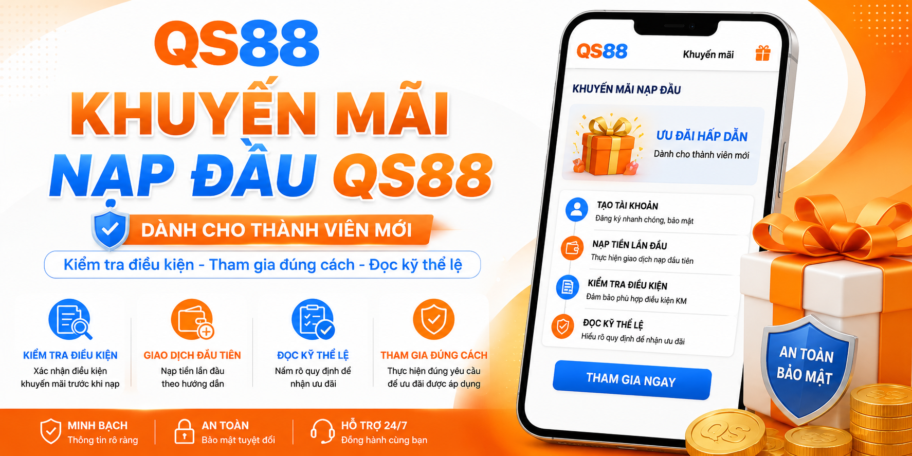 Khuyến mãi nạp đầu QS88