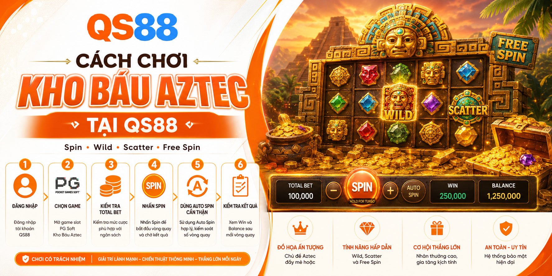 Cách chơi kho báu aztec cho thành viên