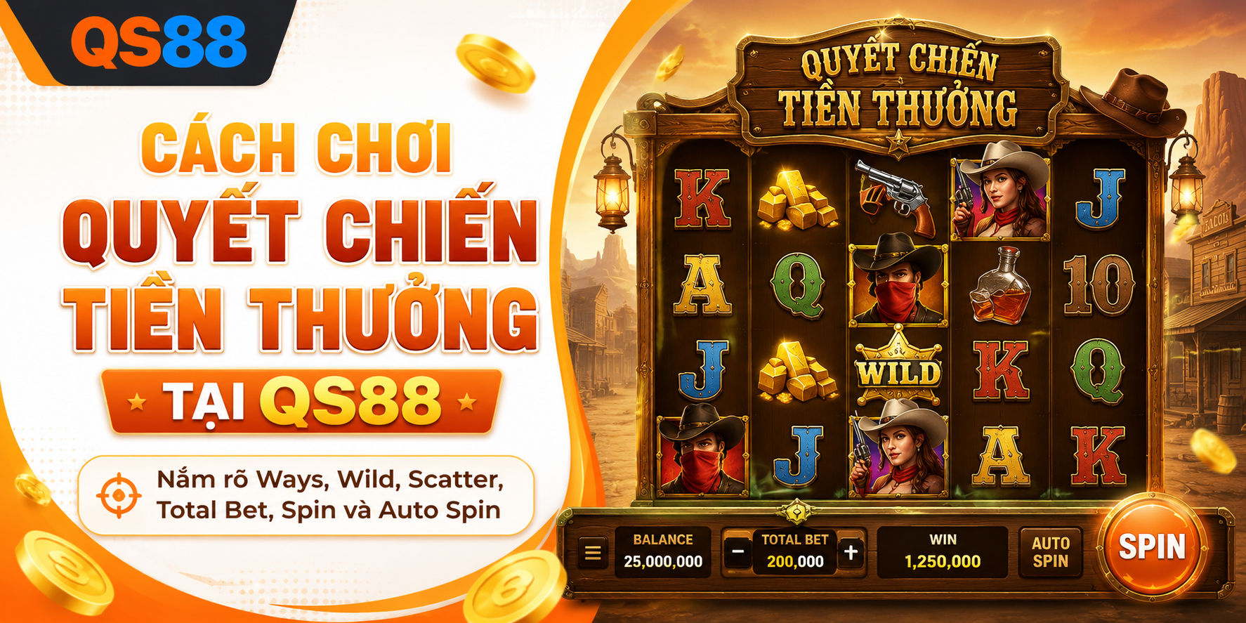 Cách chơi quyết chiến tiền thưởng tại QS88
