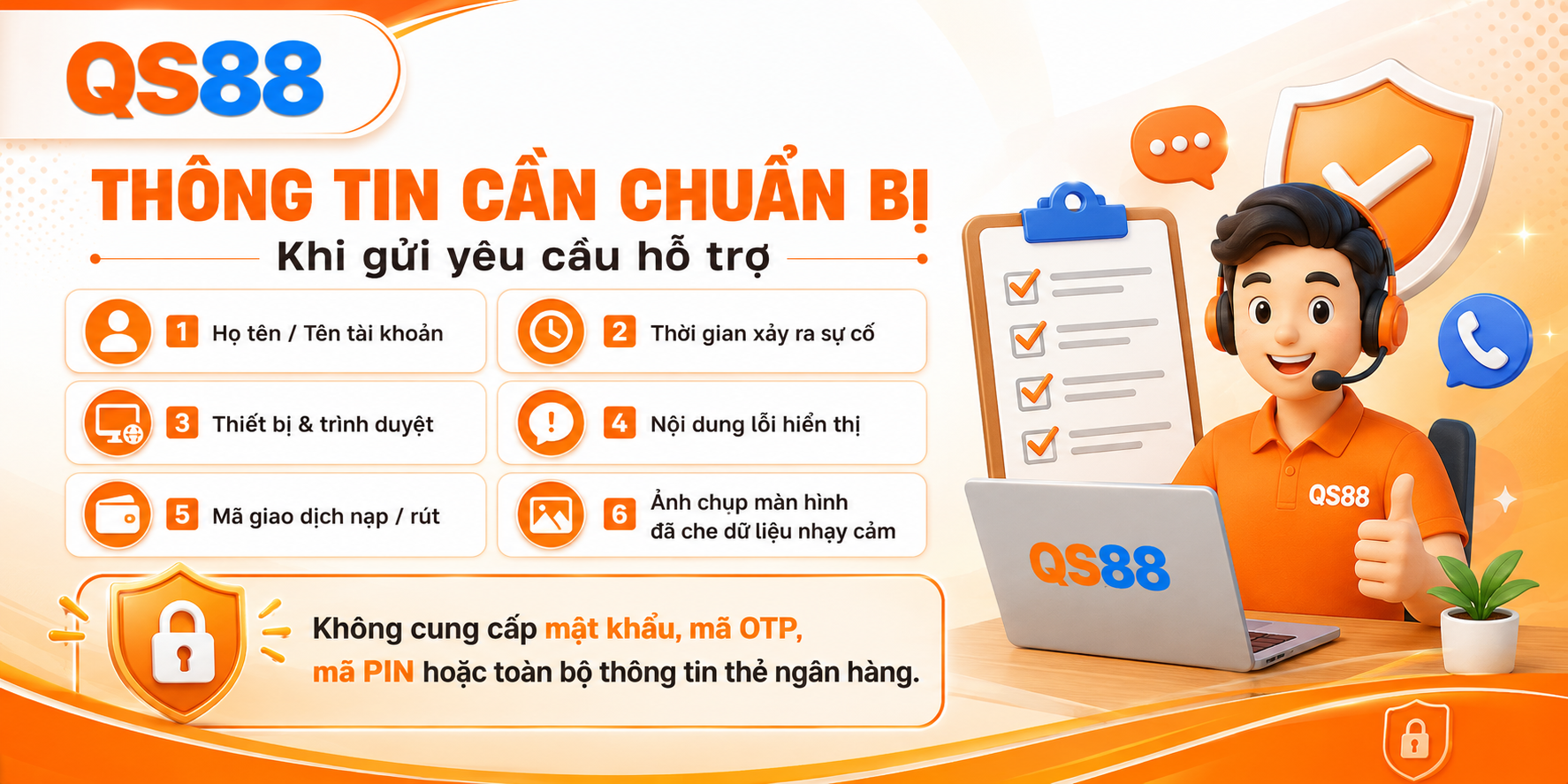 Thông tin cần chuẩn bị khi gửi yêu cầu